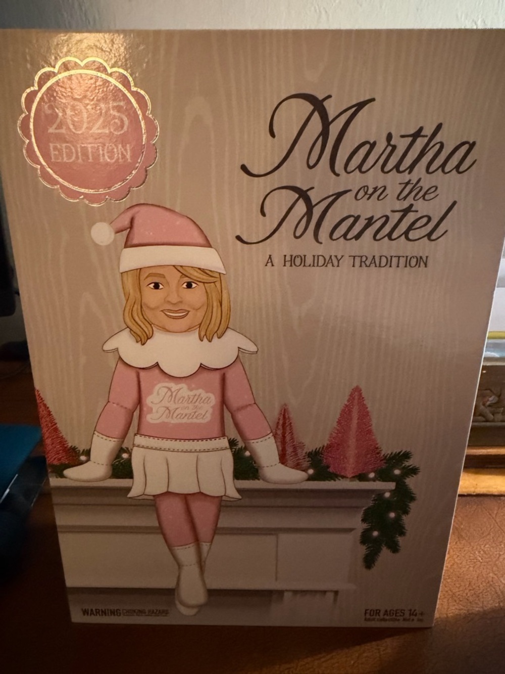 Martha Stewart Pink Holiday 'Martha on the Mantel' Figurine 2025 Edition